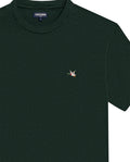 Mens T-Shirt Slim Fit Short Sleeve Crewneck Cotton Vibrant Embroidered Duck Heart Point Chest - Green 63_641H001_VER195406_8