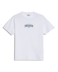 Mens T-Shirt Slim Fit Short Sleeve Cotton Polyester High Density Graphic Center Print Tactile Relief - White 63_641H002_BLA110601_3