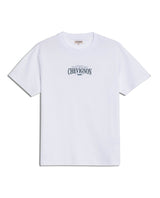 Mens T-Shirt Slim Fit Short Sleeve Cotton Polyester High Density Graphic Center Print Tactile Relief - White 63_641H002_BLA110601_3