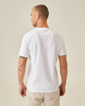 Mens T-Shirt Slim Fit Short Sleeve Cotton Polyester High Density Graphic Center Print Tactile Relief - White 63_641H002_BLA110601_6