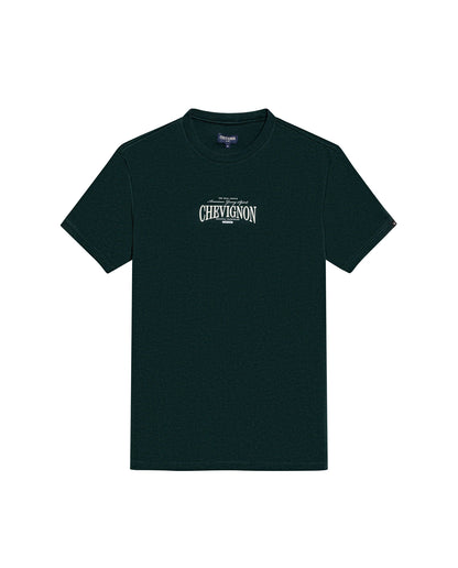 Mens T-Shirt Slim Fit Short Sleeve Cotton Polyester High Density Graphic Center Print Tactile Relief - Dark Green 63_641H002_VER195406_3