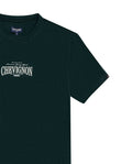 Mens T-Shirt Slim Fit Short Sleeve Cotton Polyester High Density Graphic Center Print Tactile Relief - Dark Green 63_641H002_VER195406_8
