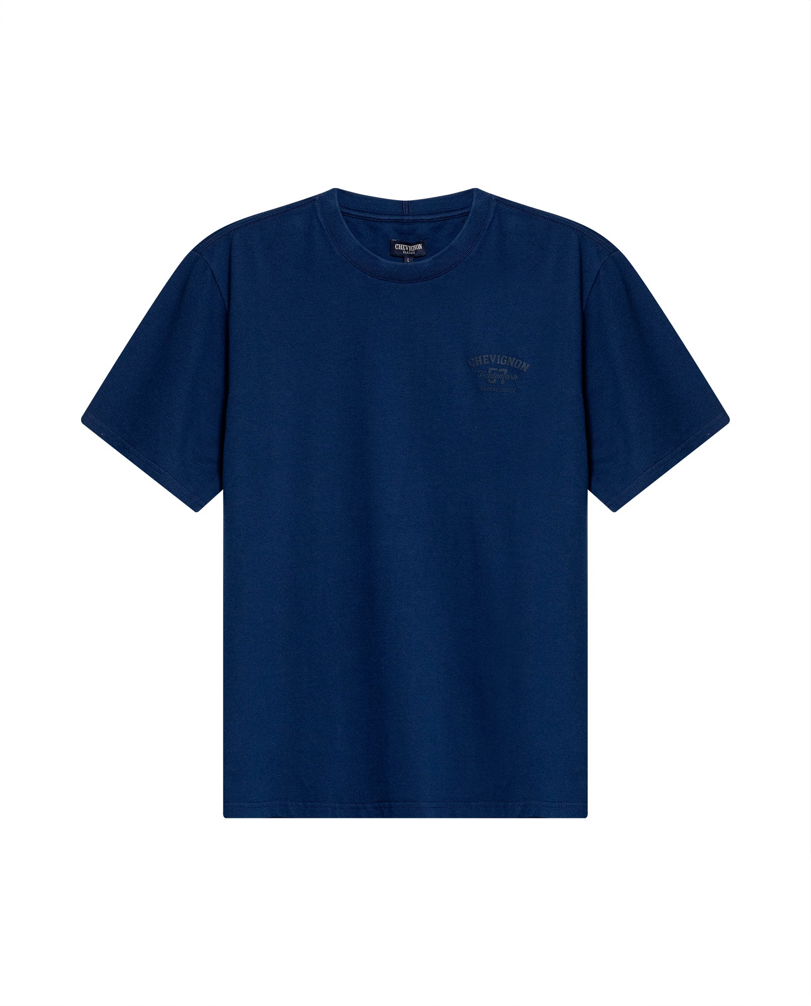 Mens T-Shirt Classic Fit Short Sleeve Cotton Elastane Piqué-Honeycomb Fabric Localized Graphic Red Vent Details - Blue 63_641H003_AZU194029_3