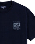 Mens T-Shirt Classic Fit Short Sleeve Cotton Jersey Polonia Front Back Graphics Heavy Rib Collar - Blue 63_641H005_AZU193924_8