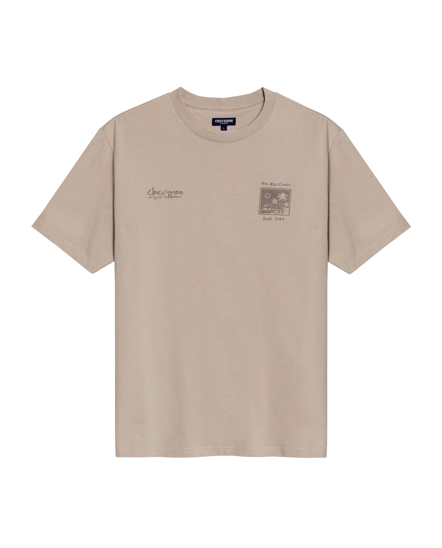 Mens T-Shirt Classic Fit Short Sleeve Cotton Jersey Polonia Front Back Graphics Heavy Rib Collar - Gray 63_641H005_GRI171107_3