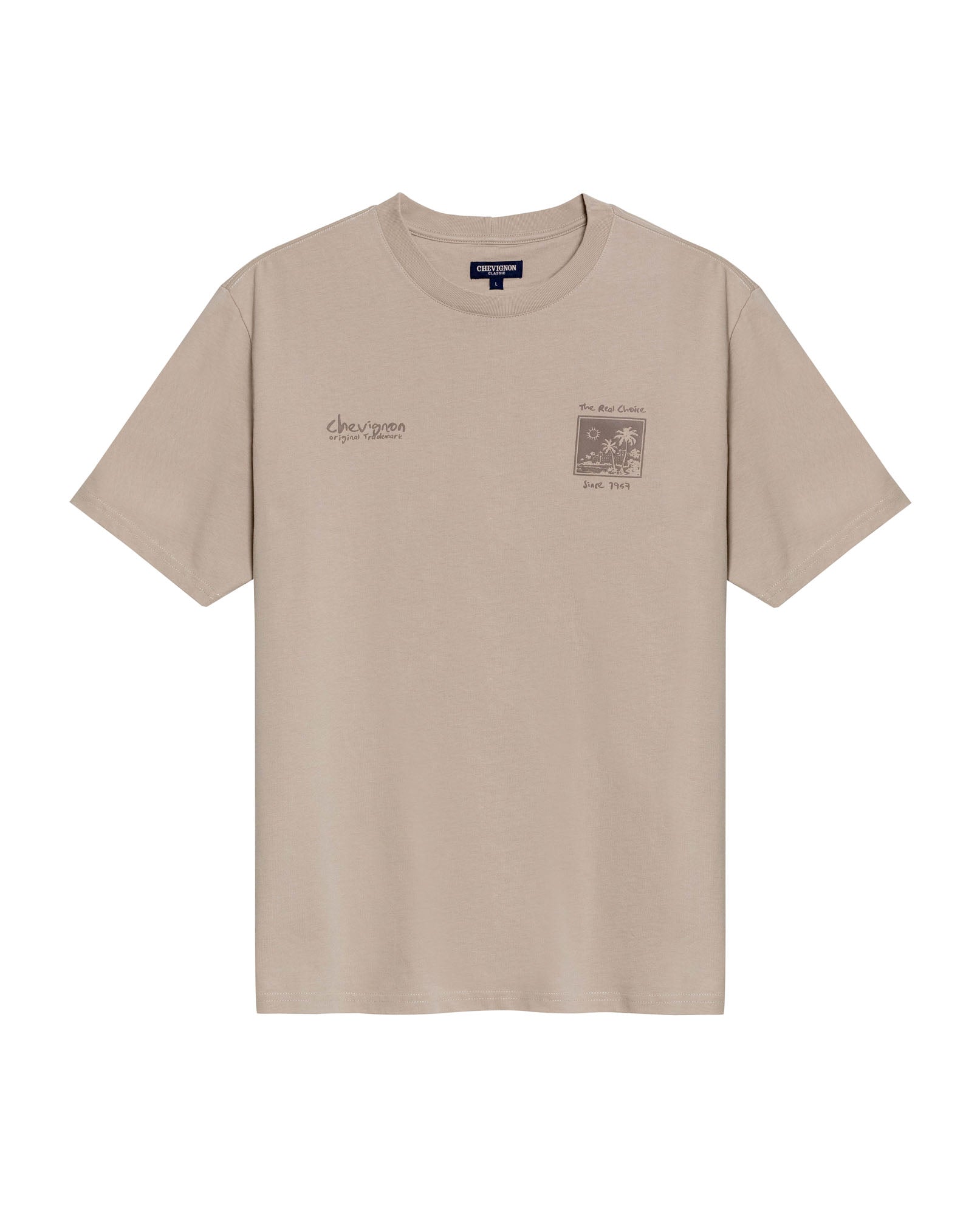 Mens T-Shirt Classic Fit Short Sleeve Cotton Jersey Polonia Front Back Graphics Heavy Rib Collar - Gray 63_641H005_GRI171107_3