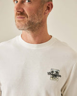 Mens T-Shirt Slim Fit Short Sleeve Cotton Polyester Waffle Texture Chest Embroidery Overlay Label - Raw 63_641H006_CRU110606_5