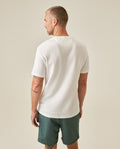 Mens T-Shirt Slim Fit Short Sleeve Cotton Polyester Waffle Texture Chest Embroidery Overlay Label - Raw 63_641H006_CRU110606_6