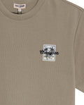 Mens T-Shirt Slim Fit Short Sleeve Cotton Polyester Waffle Texture Chest Embroidery Overlay Label - Green 63_641H006_VER170619_8