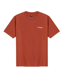 Mens T-Shirt Slim Fit Short Sleeve Cotton Jersey Medium Weight Front Graphic Back Superprint - Brown 63_641H007_CAF191245_3