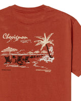 Mens T-Shirt Slim Fit Short Sleeve Cotton Jersey Medium Weight Front Graphic Back Superprint - Brown 63_641H007_CAF191245_8