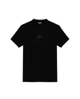 Mens T-Shirt Slim Fit Short Sleeve Cotton Jersey Heavy Mini Central High Density Graphic - Black 63_641H010_NEG194007_3