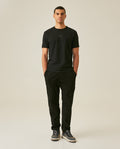 Mens T-Shirt Slim Fit Short Sleeve Cotton Jersey Heavy Mini Central High Density Graphic - Black 63_641H010_NEG194007_4