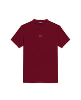 Mens T-Shirt Slim Fit Short Sleeve Cotton Jersey Heavy Mini Central High Density Graphic - Red 63_641H010_ROJ191522_3