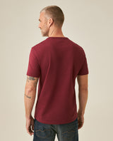 Mens T-Shirt Slim Fit Short Sleeve Cotton Jersey Heavy Mini Central High Density Graphic - Red 63_641H010_ROJ191522_6
