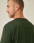 Mens T-Shirt Slim Fit Short Sleeve Cotton Jersey Medium Weight Front Localized Graphic - Green 63_641H011_VER180422_7