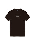 Mens T-Shirt Slim Fit Short Sleeve Cotton Jersey Double Knit Discreet Central Summer Graphic Side Vents - Brown 63_641H015_CAF191016_3