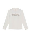Mens T-Shirt Long Sleeve Classic Fit Cotton Elastane Jersey Heavy Chain Stitch Embroidered Graphic - Raw 63_641H016_CRU110701_3