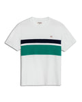 Mens T-Shirt Slim Fit Short Sleeve Cotton Jersey Normalized Varsity Color Blocks Tone on Tone Duck - Raw 63_641H017_CRU110606_3