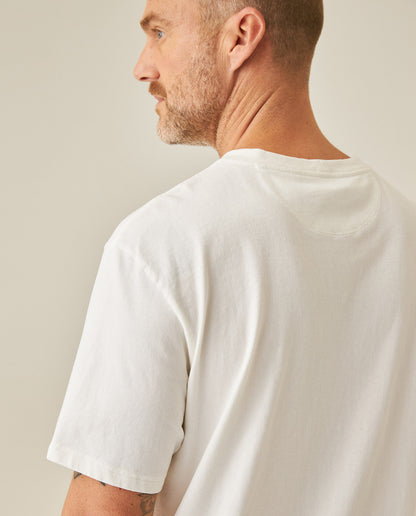 Mens T-Shirt Classic Fit Short Sleeve Cotton Jersey Medium Weight Embroidered Graphics Both Sides Pocket - Raw 63_641H018_CRU110606_7