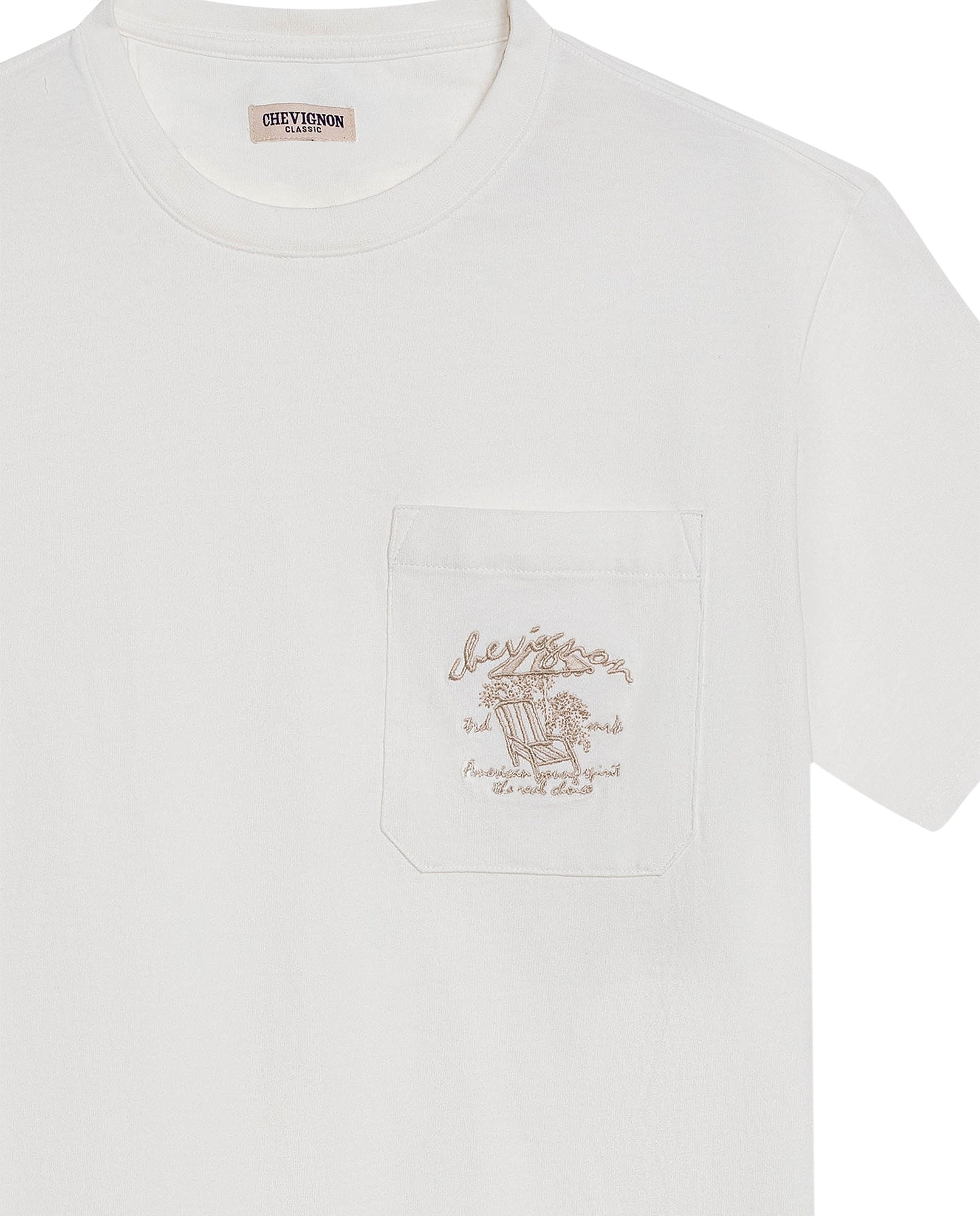 Mens T-Shirt Classic Fit Short Sleeve Cotton Jersey Medium Weight Embroidered Graphics Both Sides Pocket - Raw 63_641H018_CRU110606_8