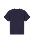 Mens T-Shirt Classic Fit Short Sleeve Cotton Jersey Heavy Washed Front Graphics Back Appliqué - Blue 63_641H021_AZU193924_3
