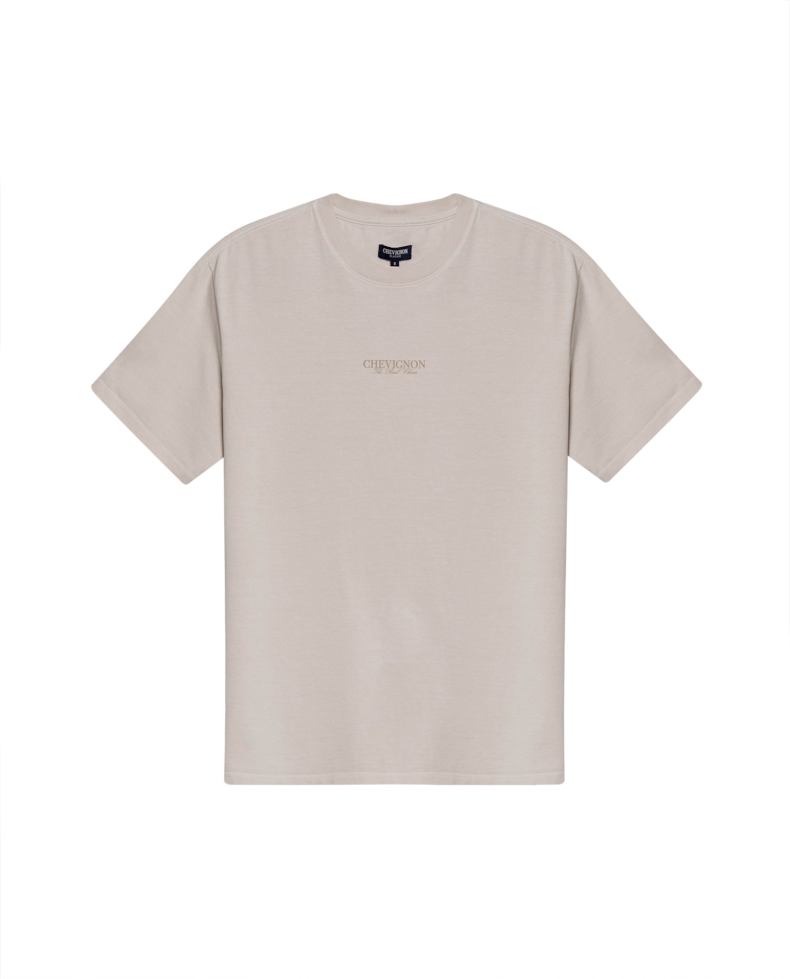Mens T-Shirt Classic Fit Short Sleeve Cotton Jersey Heavy Washed Front Graphics Back Appliqué - Raw 63_641H021_CRU110606_3