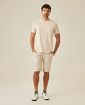 Mens T-Shirt Classic Fit Short Sleeve Cotton Jersey Heavy Washed Front Graphics Back Appliqué - Raw 63_641H021_CRU110606_4