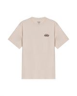 Mens T-Shirt Long Sleeve Classic Fit Cotton Jersey Medium Weight Mixed Typography Front Back - Raw 63_641H023_CRU120000_3