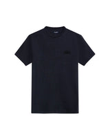 Mens T-Shirt Long Sleeve Classic Fit Cotton Jersey Medium Weight Mixed Typography Front Back - Gray 63_641H023_GRI194406_3