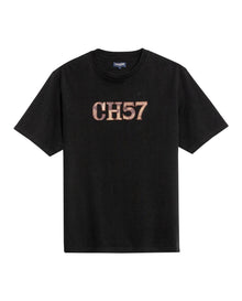 Mens T-Shirt Classic Fit Short Sleeve Crewneck Cotton Jersey Medium Weight Military Camo Aesthetic Chest Graphic - Black 63_641H026_NEG194007_3