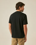 Mens T-Shirt Classic Fit Short Sleeve Crewneck Cotton Jersey Medium Weight Military Camo Aesthetic Chest Graphic - Black 63_641H026_NEG194007_6