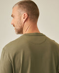 Mens T-Shirt Classic Fit Short Sleeve Crewneck Cotton Jersey Medium Weight Military Camo Aesthetic Chest Graphic - Green 63_641H026_VER180515_7