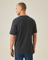 Mens T-Shirt Slim Fit Short Sleeve Cotton Jersey Double Knit Superior Durability Tone on Tone Duck Minimalist - Gray 63_641H040_GRI190000_6