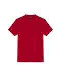 Mens T-Shirt Slim Fit Short Sleeve Cotton Jersey Double Knit Superior Durability Tone on Tone Duck Minimalist - Red 63_641H040_ROJ191863_3