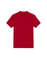Mens T-Shirt Slim Fit Short Sleeve Cotton Jersey Double Knit Superior Durability Tone on Tone Duck Minimalist - Red 63_641H040_ROJ191863_3