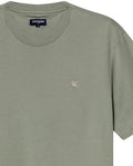 Mens T-Shirt Slim Fit Short Sleeve Cotton Jersey Double Knit Superior Durability Tone on Tone Duck Minimalist - Green 63_641H040_VER166008_8
