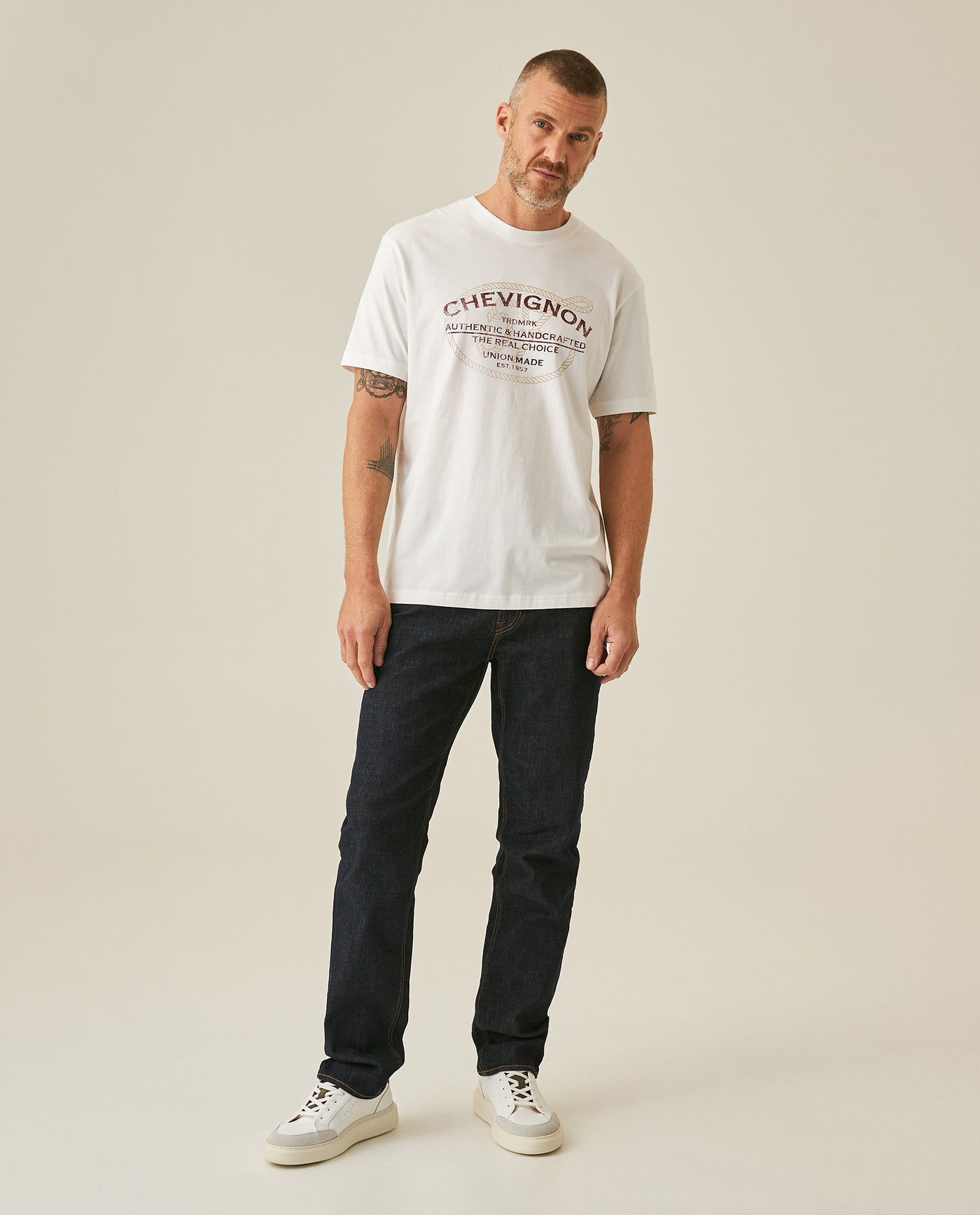 Mens Rodeo T-Shirt Slim Fit Short Sleeve Cotton Jersey Nazca Medium Weight Front Back Graphics - Raw 63_641H702_CRU110606_4