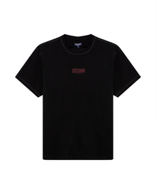 Mens Rodeo T-Shirt Classic Fit Short Sleeve Cotton Jersey Toscana Medium Weight Decorative Seams - Black 63_641H703_NEG194007_3