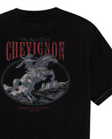 Mens Rodeo T-Shirt Classic Fit Short Sleeve Cotton Jersey Toscana Medium Weight Decorative Seams - Black 63_641H703_NEG194007_8