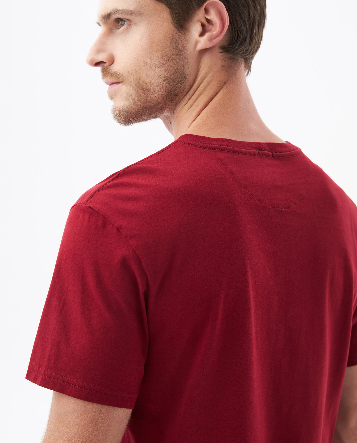 Men's Slim Fit-T-shirts - Red - 5