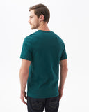 SLIM FIT COTTON TEE IN DARK GREEN