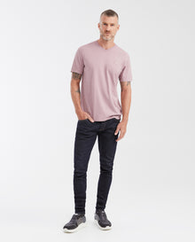 Men's Basic Slim Fit V - Neck Cotton T-shirt - Pink - 2