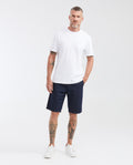 Men's Basic Slim Fit Round Neck Cotton T-Shirt - White 642G001 - 2
