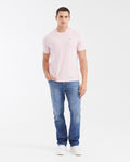 Men's Basic Slim Fit Round Neck Cotton T-Shirt - Pink 642G001 - 2