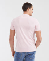 Men's Basic Slim Fit Round Neck Cotton T-Shirt - Pink 642G001 - 4