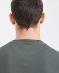Men's Basic Slim Fit Round Neck Cotton T-Shirt - Green 642G001 - 5