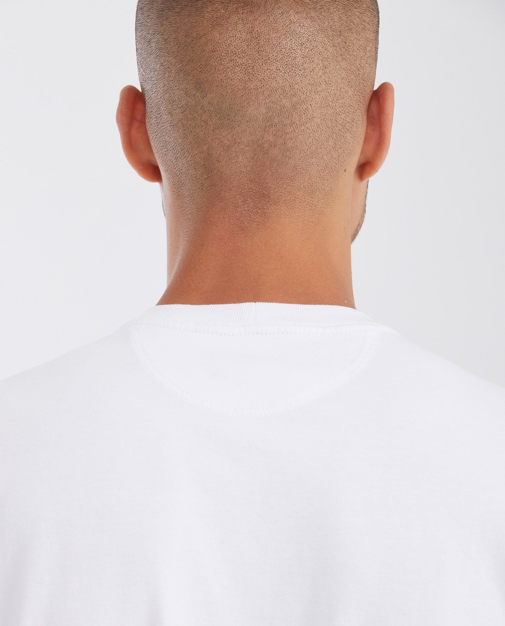 Men's Classic Fit Printed T-shirt in Heavier Cotton - White - 5