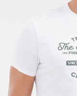 Men's Slim Fit Printed Crew Neck T-Shirt - White 642G003 - 3