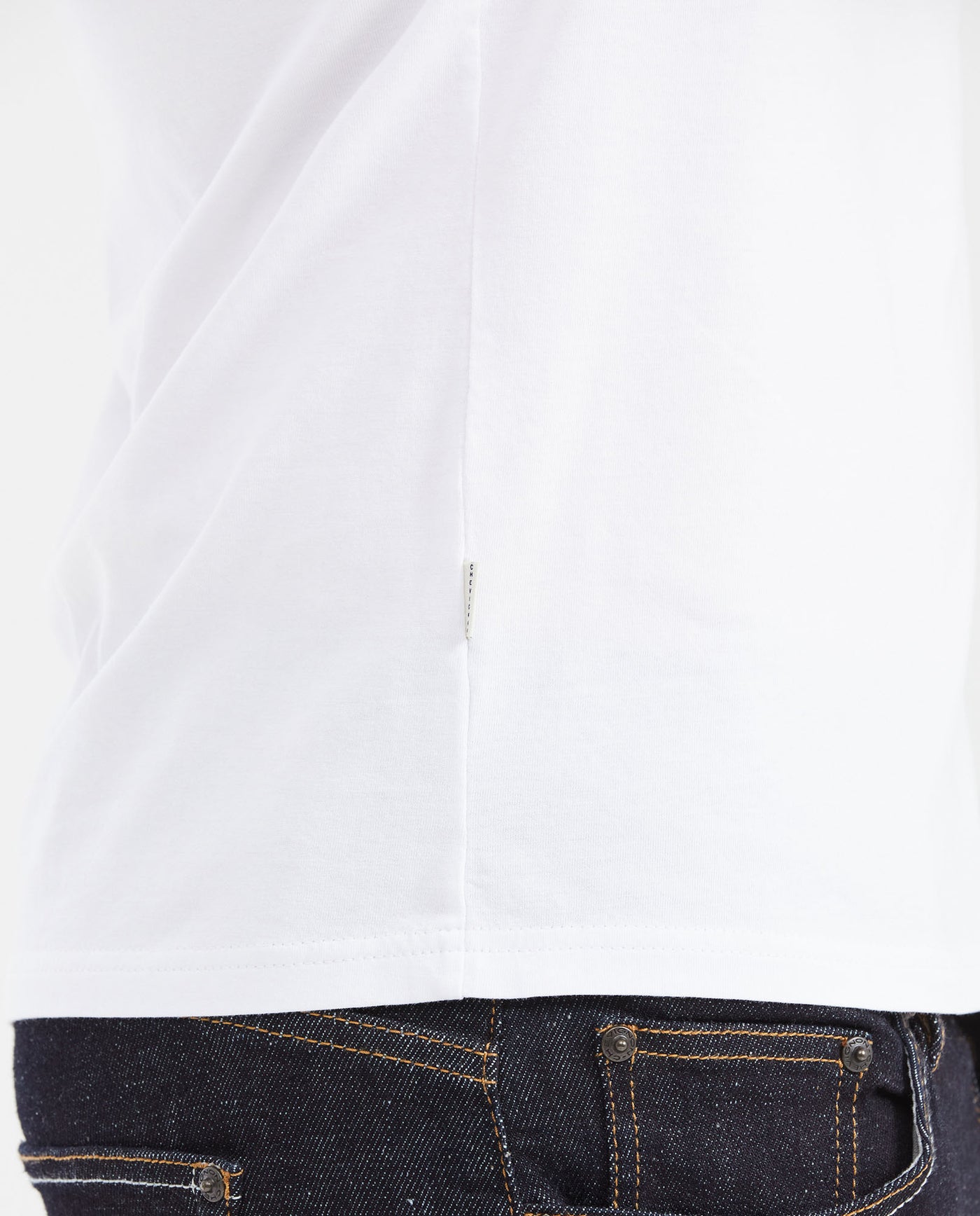 Men's Slim Fit Printed Crew Neck T-Shirt - White 642G003 - 4